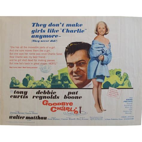 1964 Original American Movie Poster Goodbye Charlie With Tony Curtis And Debbie Reynolds Jimmy