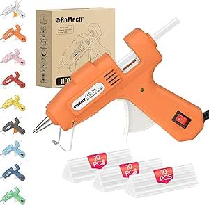 Amazon Romech W Mini Hot Glue Gun With Glue Sticks Set Fast Preheating Hot Glue Gun