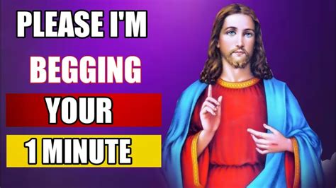 ️ God Jesus Message Today 🙇‍♂️ Please I Am Begging Your 1 Minute