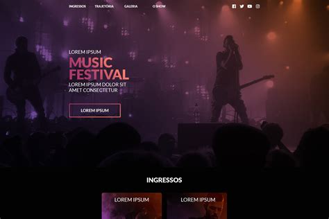 Music Festival Website Template - Free Download