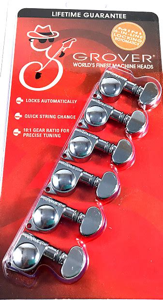 Grover C In Line Locking Mini Rotomatic Tuners Reverb