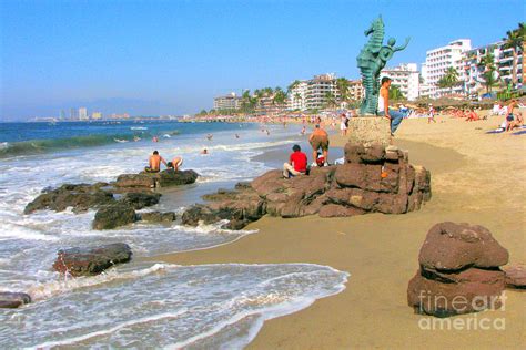 Puerto Vallarta beachfront Photograph by Frank Townsley | Fine Art America