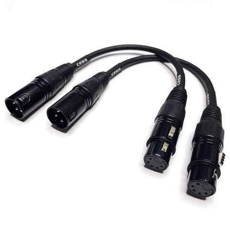 Amazon Cess Xlr M To Xlr F Dmx Adapter Cable Pin Male