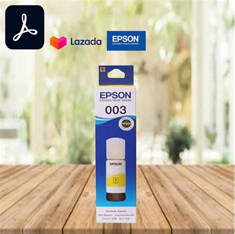 Epson 003 Yellow Original Ink Bottle C13t00v400 Lazada Ph