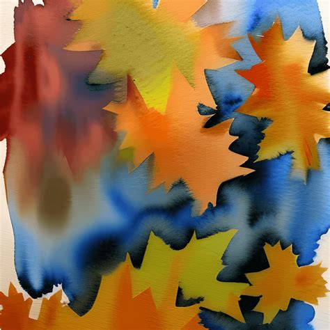 Abstract Autumn Watercolor · Creative Fabrica