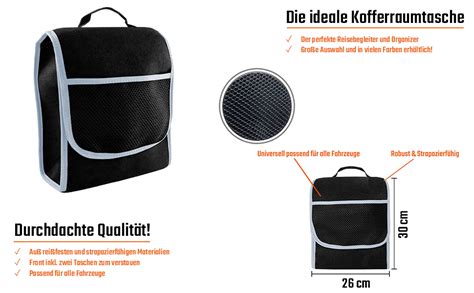 L P Car Design Kofferraumtasche Klein Organizer Autotasche Auto