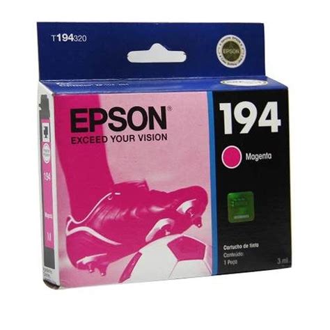 Cartucho Epson 194 T194 Jato Xp204 Xp214 Xp104 Magenta 3ml Original