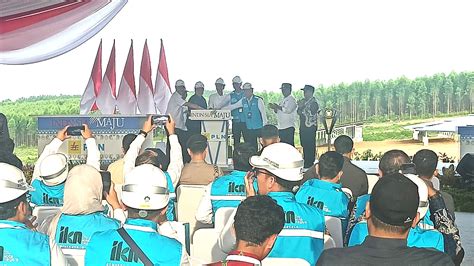 Presiden Jokowi Lakukan Groundbreaking Plts Mw Hadirkan Energi