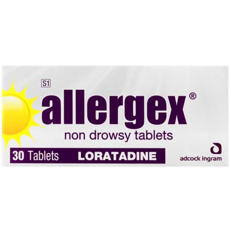 Allergex Non Drowsy Tablets Loratadine 30 Tablets - Clicks