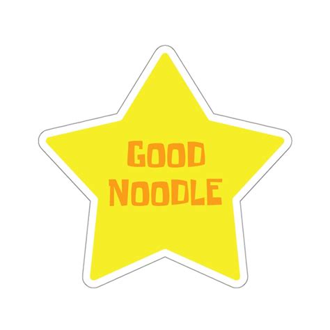 Good Noodle Sticker Spongebob Squarepants Boating School Nickelodeon Etsy