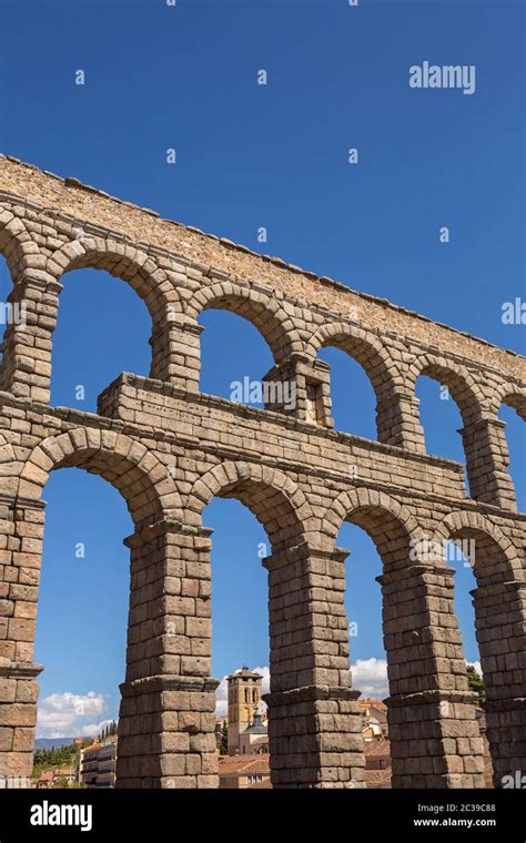 Segovia Aqueduct Ruins Of Ancient Rome Segovia Spain Stock Photo Alamy