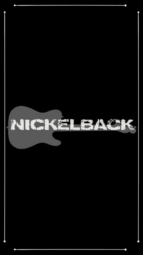 the nickelback logo on a black background