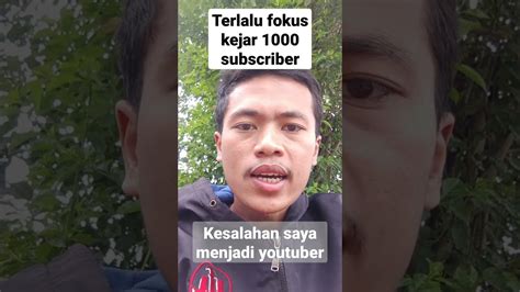 Kesalahan Youtuber Pemula Shorts Youtuber Pemula Youtube