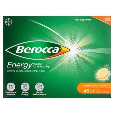 BEROCCA VITAMIN C Effervescent Tablets Orange Flavour 1 Pack Of 45