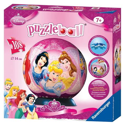 Disney Princess 3D Puzzleball 108 Pieces By Ravensburger