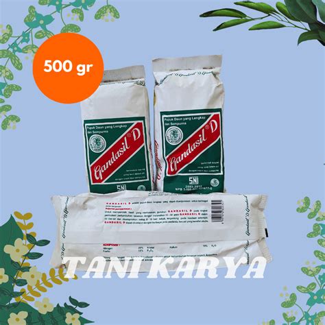 Jual PUPUK DAUN GANDASIL D 500 Gr Shopee Indonesia