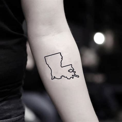 Louisiana Outline Tattoo