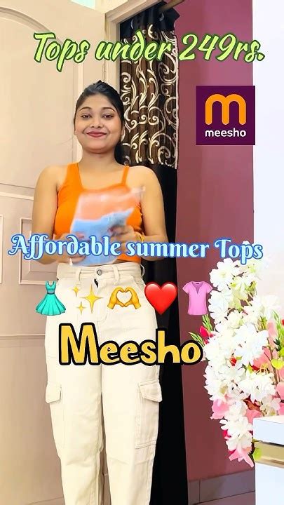 Meesho Summer Tops Sirf 199rs Shorts Meesho Viral Review Ytshorts