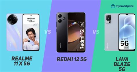 Realme 11x 5g Vs Redmi 12 5g Vs Lava Blaze 5g Price In India Specifications And Features