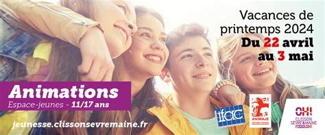 Espaces Jeunes Le Programme Des Vacances De Printemps