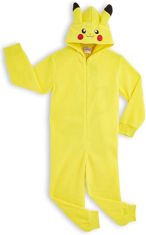 Pokémon Pikachu Costume Combinaison Pyjama Enfant Déguisement Kigurumi