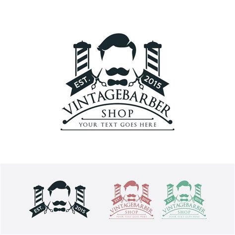 Premium Vector Vintage Barber Shop Logo