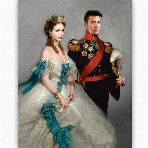 Custom Couple Portrait,royal Couple,couple Portrait,personalised ...