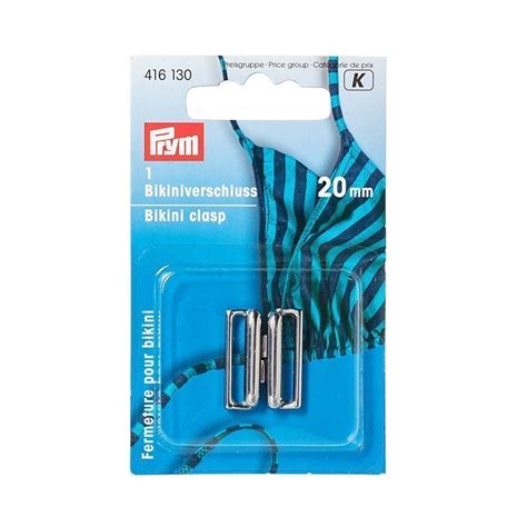 Prym Bikini und Gürtelverschluss 12mm silberfarbig matt Stoffpalast