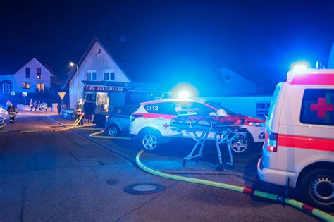 Garagenbrand Feuerwehr Malsch Retten L Schen Bergen Sch Tzen