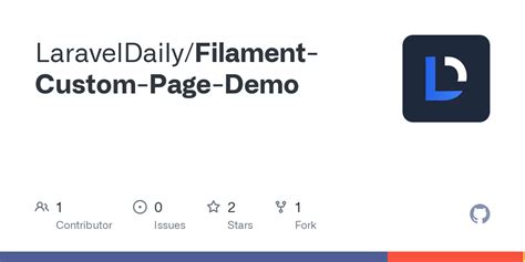 GitHub - LaravelDaily/Filament-Custom-Page-Demo