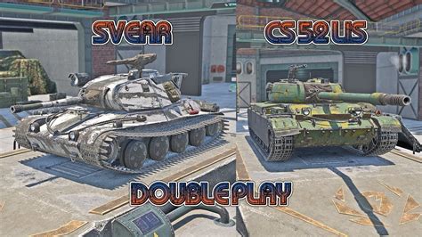 World Of Tanks Blitz Replay Svear Cs Lis Double Play Youtube