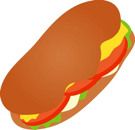 Sandwich clipart transparent for kids - Clipart World