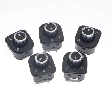 5Pcs OEM Side Mirror Control Adjust Knob Switch For VW Jetta Golf 5 6