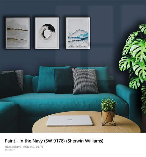 Sherwin Williams In The Navy SW 9178 Paint Color Codes Similar