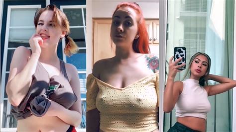 No Bra Challenge Tiktok 2021 Compilation Youtube