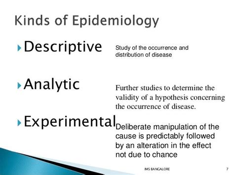 Epidemiological methods