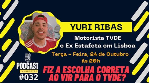 YURI RIBAS Ex Estafeta E Motorista TVDE Em Lisboa 032 Portugal