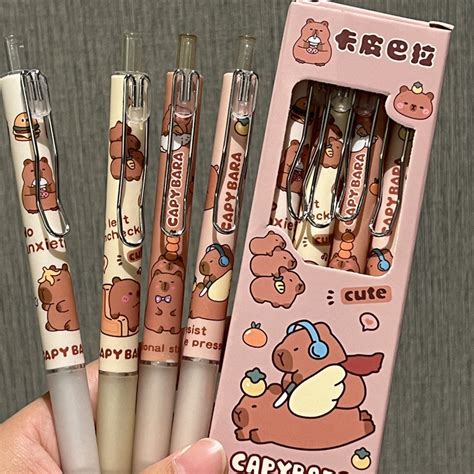 Unids Pack Bol Grafo De Gel De Capybara De Anime Lindo Para Escribir