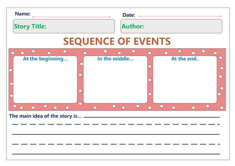 Free Graphic Organizer For Sequence Of Events - Zita Courtenay