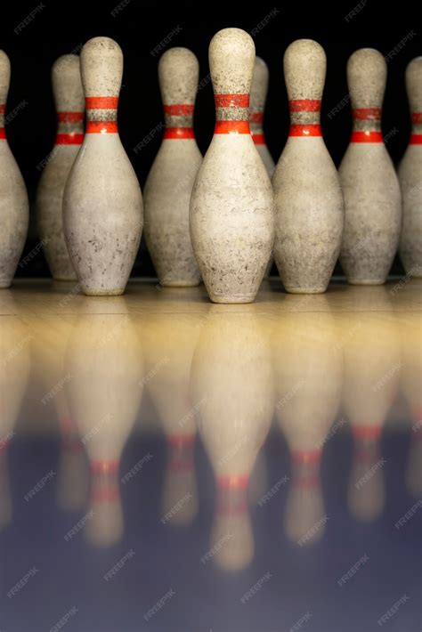 Free Photo Bowling Pins Arrangement