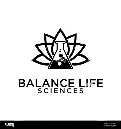 Life Science Meditation Logo Exclusive Design Inspiration Stock Vector