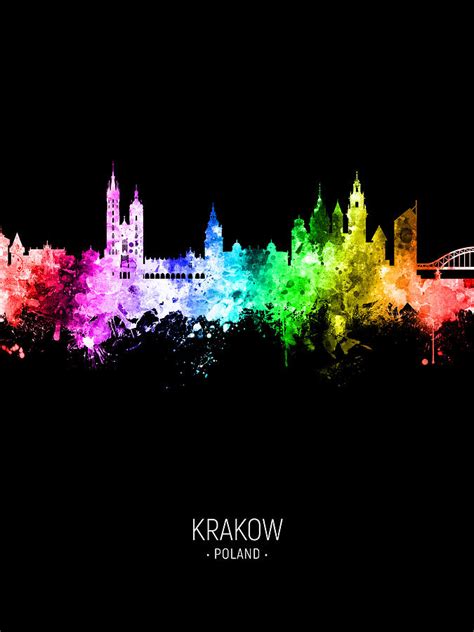 Krakow Poland Skyline 24 Digital Art By Michael Tompsett Fine Art