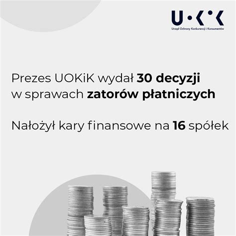 UOKiK Urząd Informacje ogólne Aktualności Zatory płatnicze