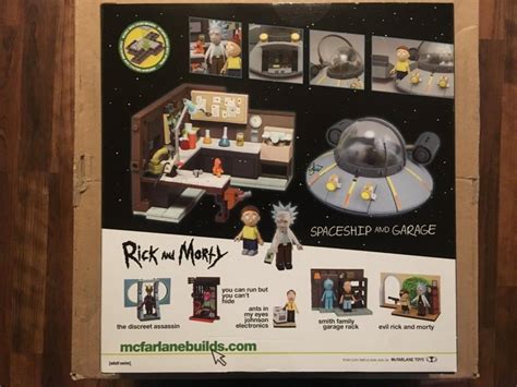 McFarlane Toys Rick and Morty Spaceship Garage Large Construction Set ...