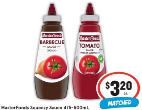 Masterfoods Squeezy Sauce Ml Offer At Iga