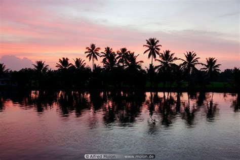 Photo of Backwater sunset. Backwaters, Kerala, India