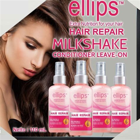 Jual ELLIPS Milkshake Conditioner Leave On 110ml Shopee Indonesia