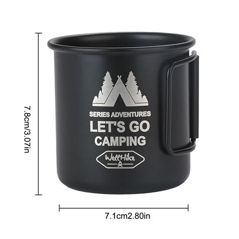 300ml Camping Mug Aluminum Alloy Tea Beer Coffee Mug Lightweight For