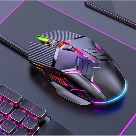 amazoncom luminous wired mouse mechanical mute gaming mouse wired pc
