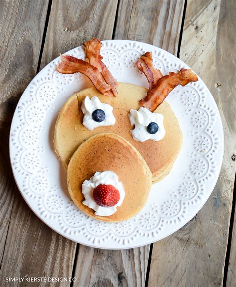 Festive Rudolph Pancakes Simply Kierste Design Co